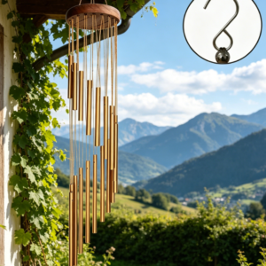 Outdoor Memorial Wind Chime, 36 Inches with S Hook, for Garden Decoration